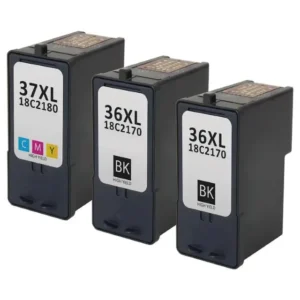 36XL & 37XL Compatible Ink Cartridge 3-Pack – High-Yield Black & Color Combo